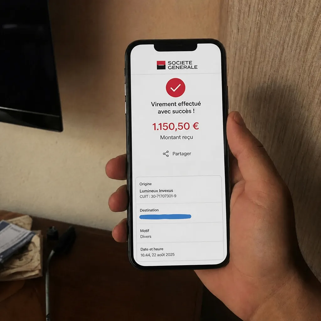 Captura de BBVA: transferencia de BitKeltTrade S.A. por $1.950.000